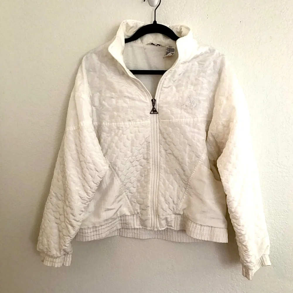 Le Croq Sportif Vintage Windbreaker White Medium - Picture 2 of 6